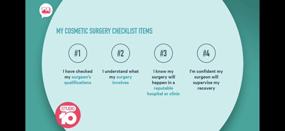 plastic surgery checklist