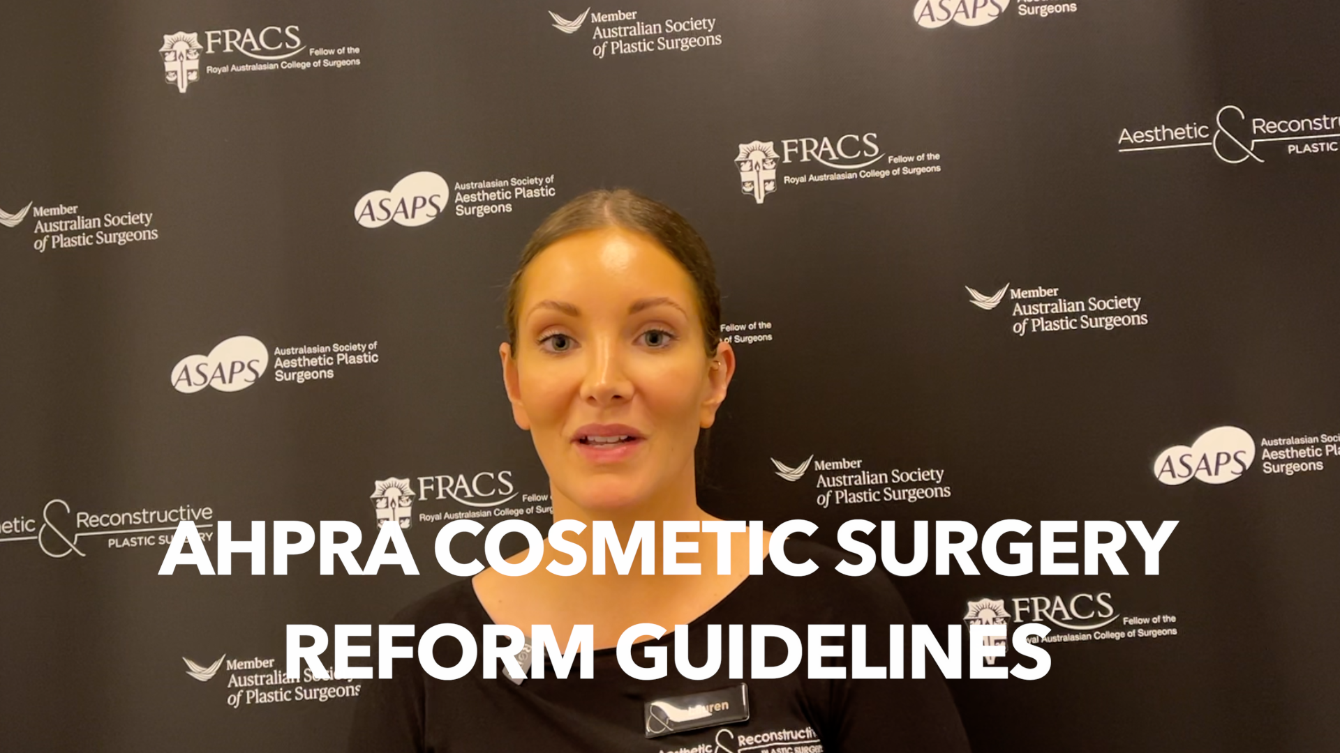 NEW AHPRA GUIDELINES FOR COSMETIC CONSULTATIONS AND SURGERY